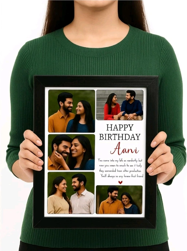 CUSTOMIZE COLLAGE FRAME Gift For Husband, Friend, Mother, Brother, Sister & Special One. - 10 X 15 inch, white, 1