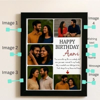 CUSTOMIZE COLLAGE FRAME Gift For Husband, Friend, Mother, Brother, Sister & Special One. - 10 X 15 inch, white, 1