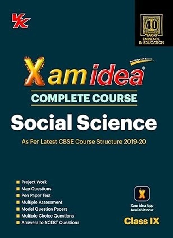 VK publications Xam Idea Complete Course Social Science for CBSE Class 9 - 2020 Exam