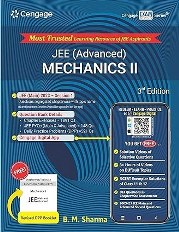Cengage Learning India Private Limited JEE (Advanced) Mechanics II with Free Online Assessments and Digital Content 2023 (Paperback, B. M. Sharma)
