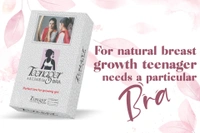 Teenager Bra 100 % Cotton Lycra Strap - 80 A, White