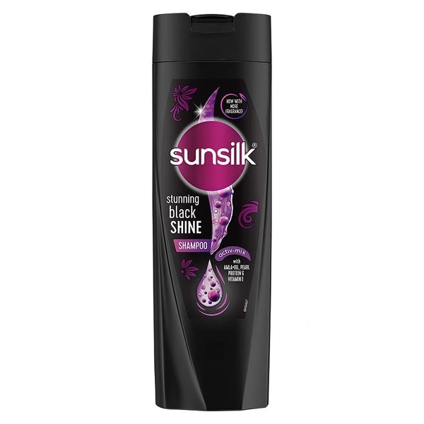 Sunsilk Stunning Black Shine Shampoo  - 360 Ml