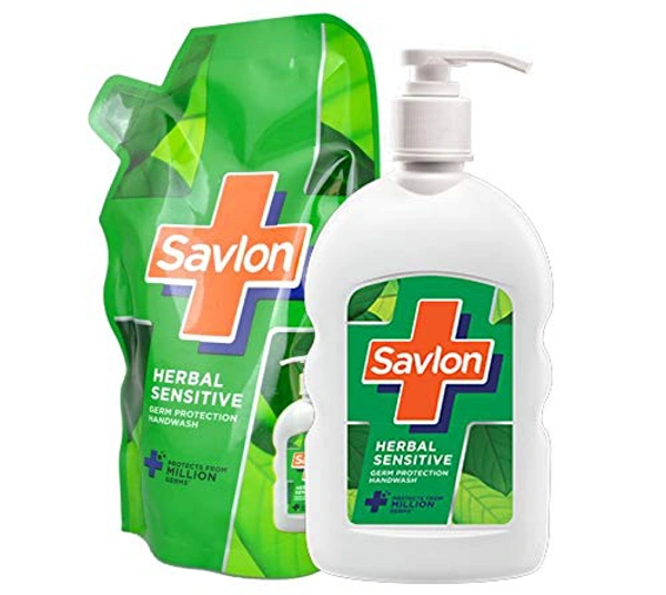 Hand Wash savlon herbal sensitive handwash - 200 Ml
