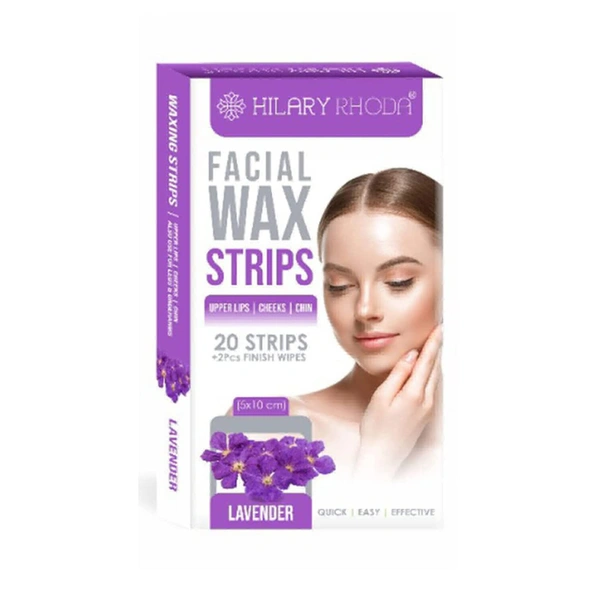 Hilaryrhoda Facial Wax Strips - 20 Pes