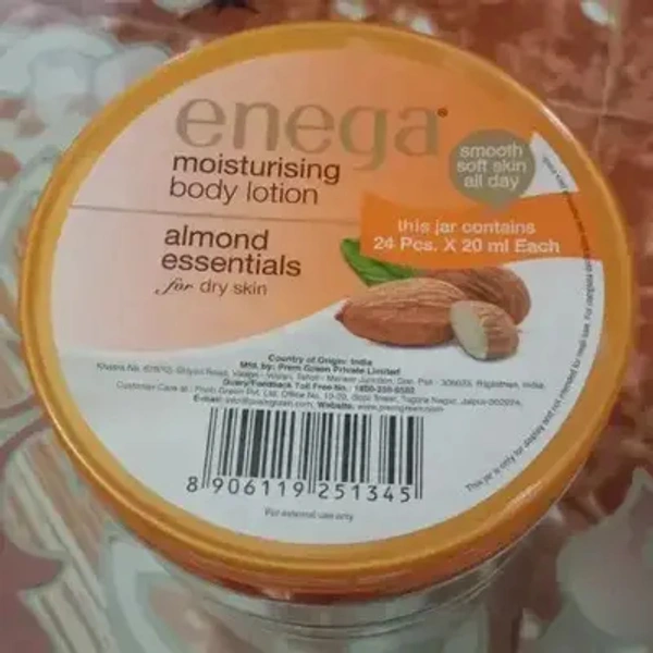 Enega Moisturizeng Body Lotion Almond Essentials - 20 Ml