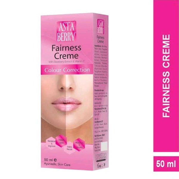 Asta Berry Fairness Cream With Beatberry Extract & Vitamin E Colour Correction - 50 Ml