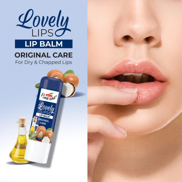 Bee One Lovely Lip Balm Original Care For Dry & Chapped Lips - 4.8 Gm