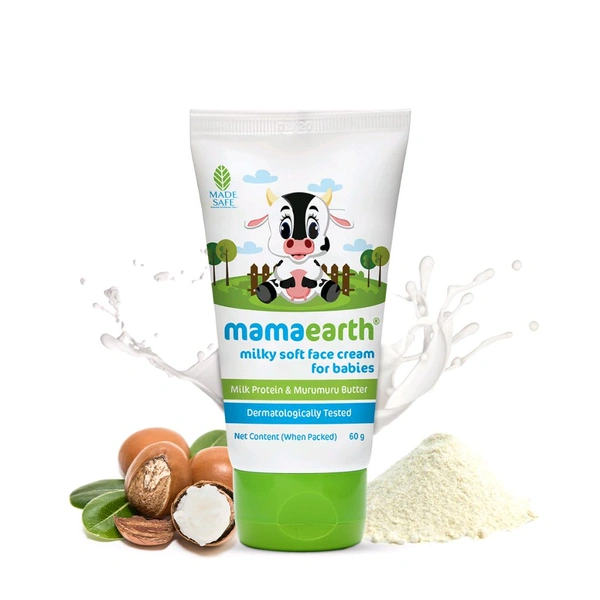 Mamaearth Milky Soft Face Cream For Babies - 60 GM