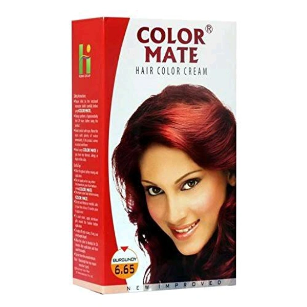 Colour Mate Hair Color Cream Burgundy 6.65 - 65 Ml