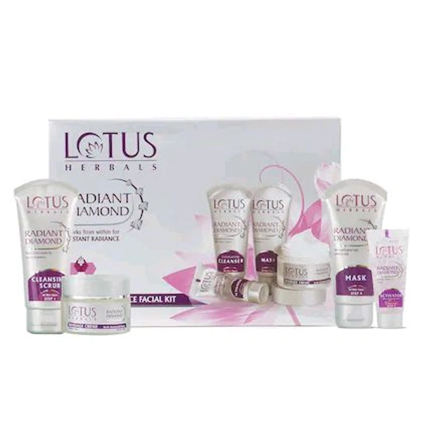 Lotus Radiance Diamond Facial Kit All Skin - 170 GM