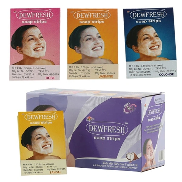 Dew Fresh Soap Strips Rose