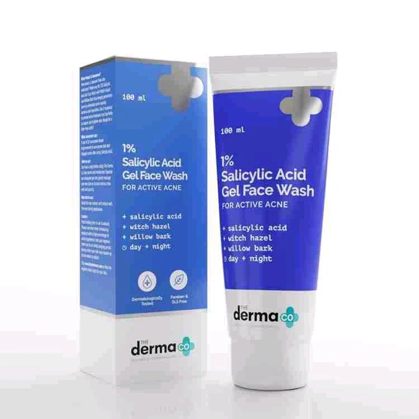 Derma 1% Salicylic Acid Gel Daily Face Wash - 100 Ml