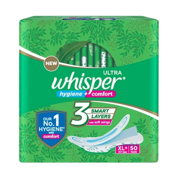 Whisper Choice Whisper hygiene+Comfort XL+50 Pads - 50 Pads