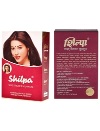 Shilpa Gold Sticker Kumkum Bindi  - Black, 3