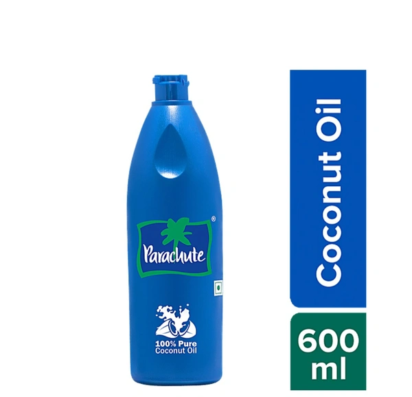 Parachute Coconut Oil-100% Pure - 600 Ml Bottle