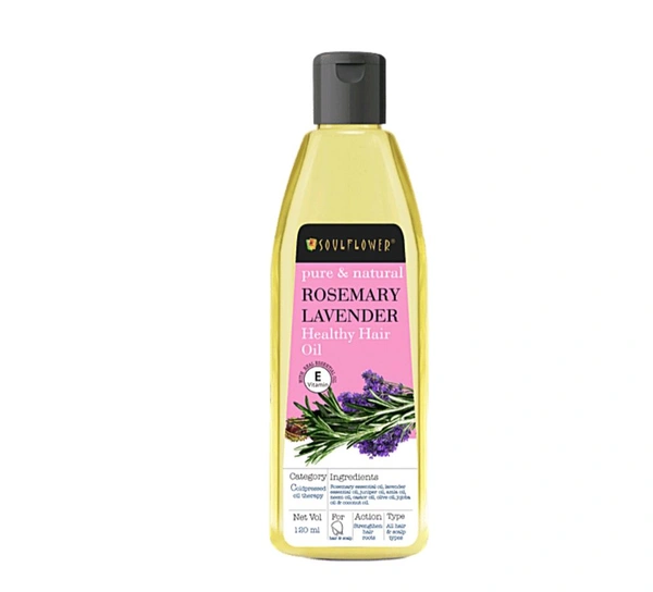 Rosemary Levender Healthy Hair Oil-for Hair Growth, Anti Hair Thinning, Cold Pressed - 225 Ml