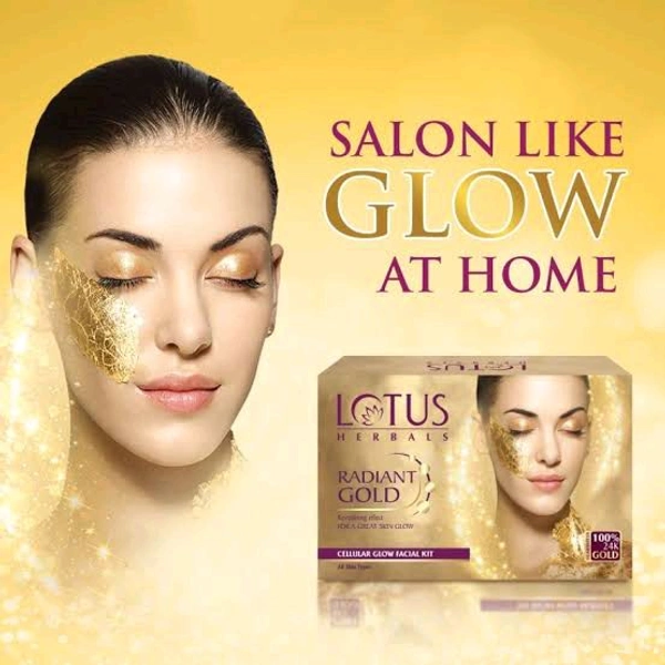 Lotus Radiant Gold Cellular Glow Facial Kit 37 GM - 37 GM