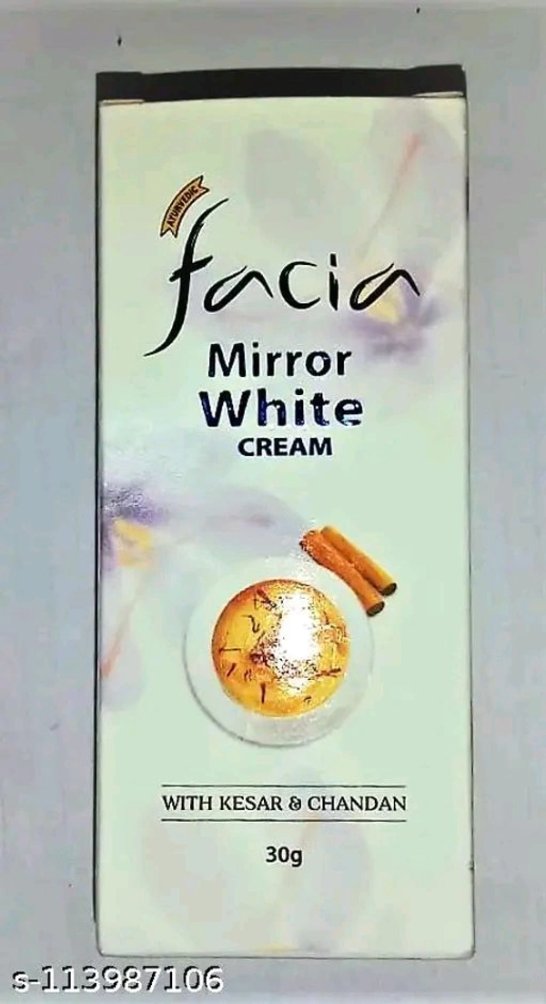 Facim Facia Mirror White Cream With Kesar & Chandan - 30 GM