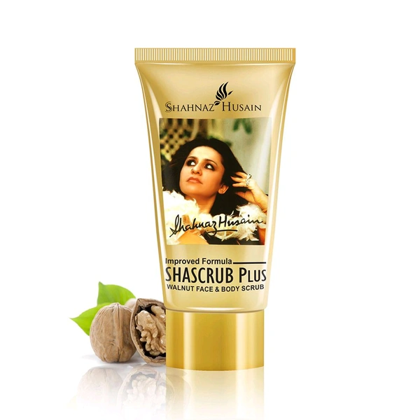 Shahnaz Husain Shascrub Plus – Walnut Face & Body Scrub  - 40 Gm