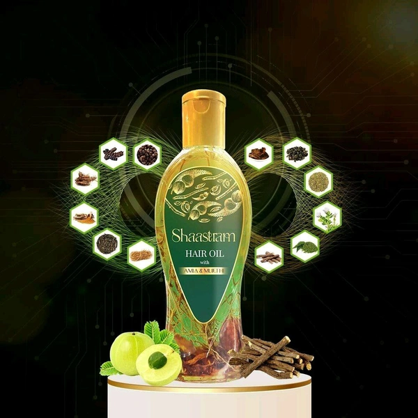 Shaastram Hair Oil With Amla & Mulethi - 200 Ml