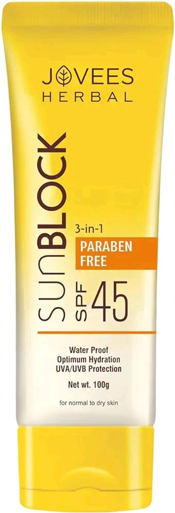 Jovees Sunblock (Spf- 45) - 100 GM