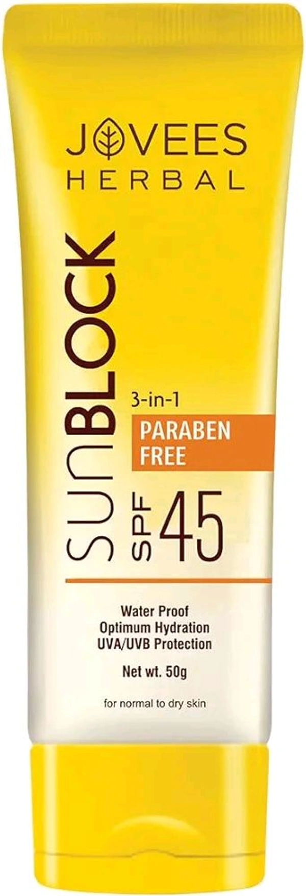 Jovees Sunblock (Spf- 45) - 50 GM