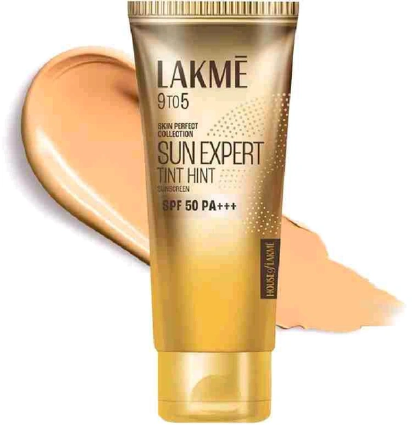 Lakme LAKMĒ SUN EXPERT TINT HINT SUNSCREEN, (SPF 50 PA+++) - 100 Ml
