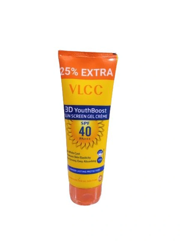 Vlcc VLCC 3D Youth Boost Sun Screen Gel Crame (Spf-40 Pa+++) - 100 GM