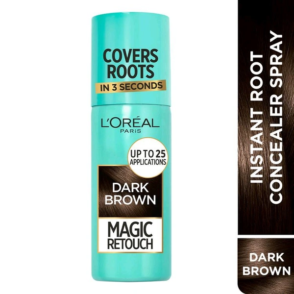 Loreal  Covers Roots In 3 Seconds Loreal Paris Dark Brown And Black  - 75 Ml