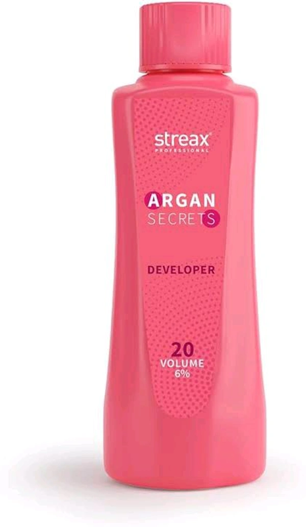 Streax Professional Argan Secrets Developer 20 Volume 6% - 250 Ml