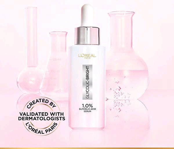 Loreal  L'Oreal Paris Innovation Glycolic Bright Instant Glowing Serum 1.0% Glycolic Acid  - 30 Ml