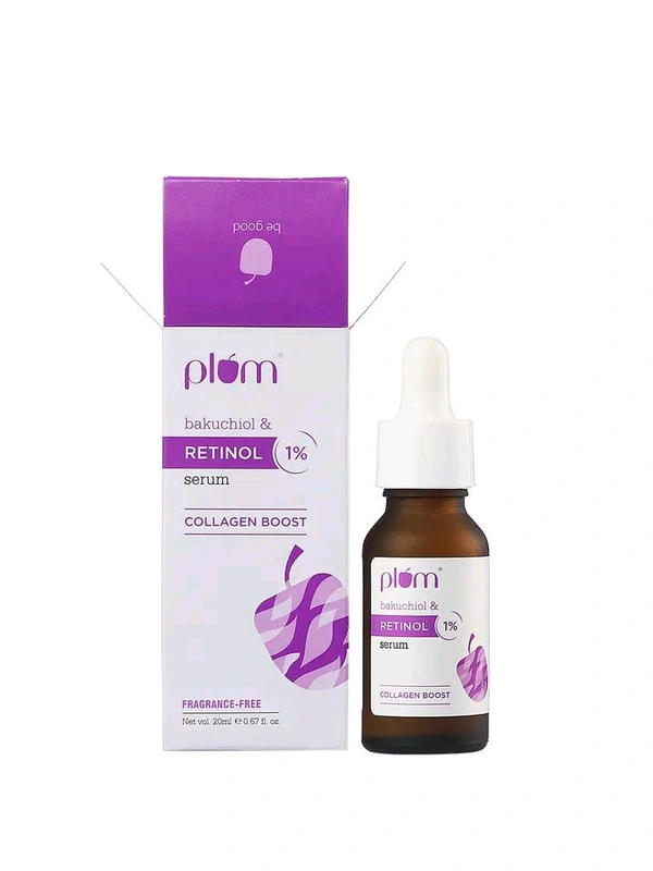 Plum1% Retinol Face Serum with Bakuchiol - 20 Ml