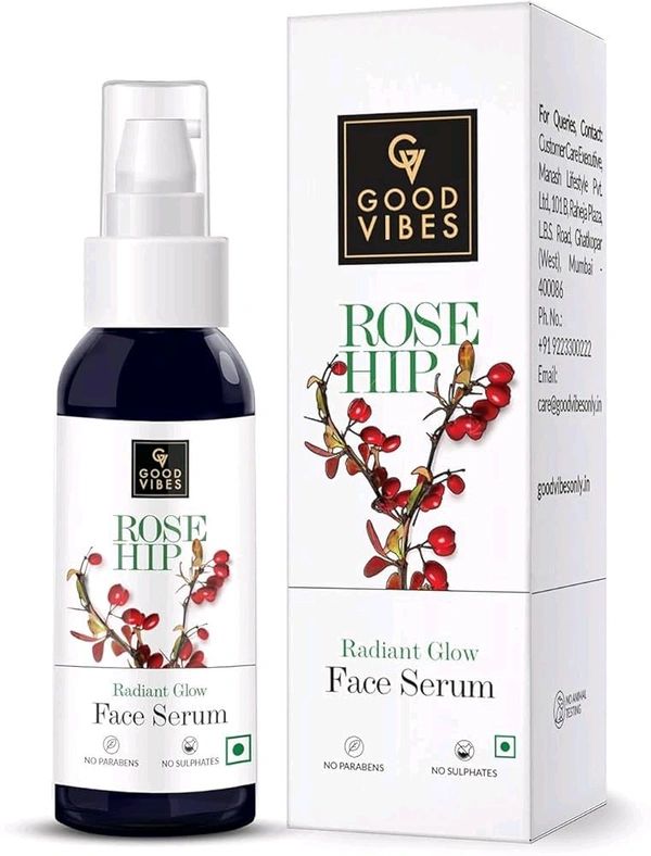 Good Vibes Rose Hip Rndiant Glow Face Serum  - 10 Ml