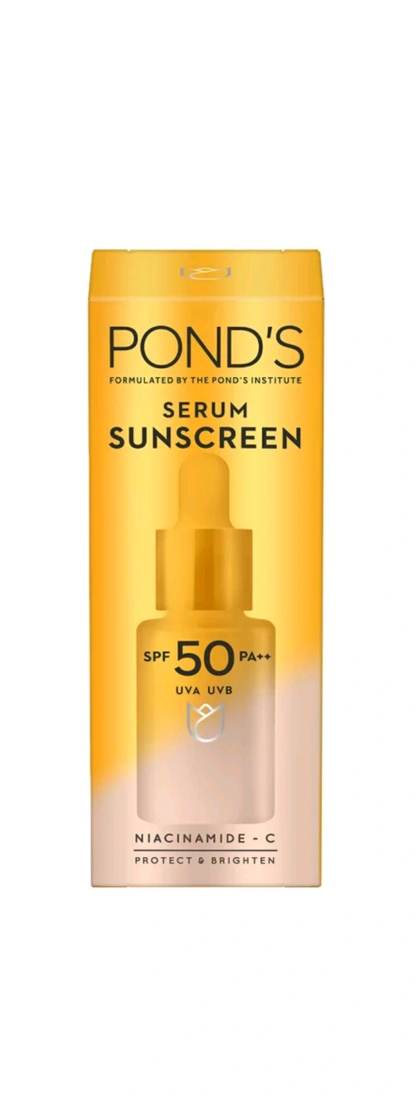 Ponds Serum Sunscreen ( SPF 50 Pa+++) Uva-Uvb Niacinamide - C - 100 Ml