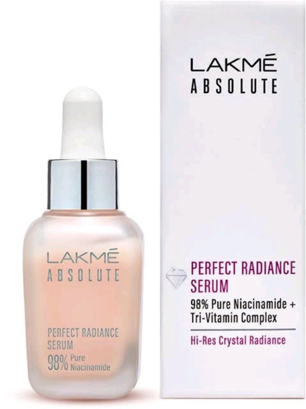 Lakme Absolute Pertect Radiance Serum 90% Pure Niacinamide + Tri-vitamin Complex - 15 Ml