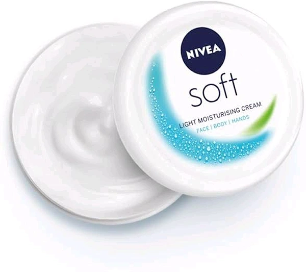 Nivea nivea soft Light moisturizing cream Face/Body/ Hands  - 50 Ml