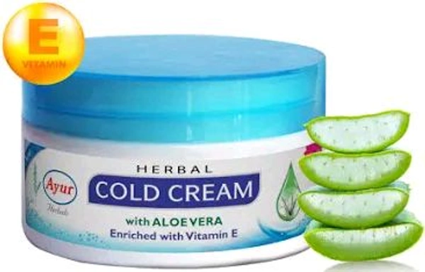 Ayur Herbals Cold Cream With Aloevera Vitamin E - 100 Ml