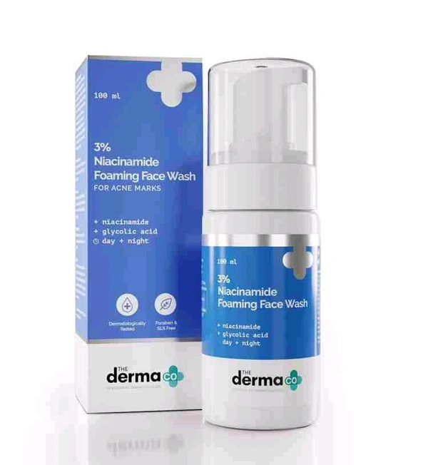 Derma The Derma Co 3 % Niacinamide Foaming Daily Face Wash  - 100 Ml