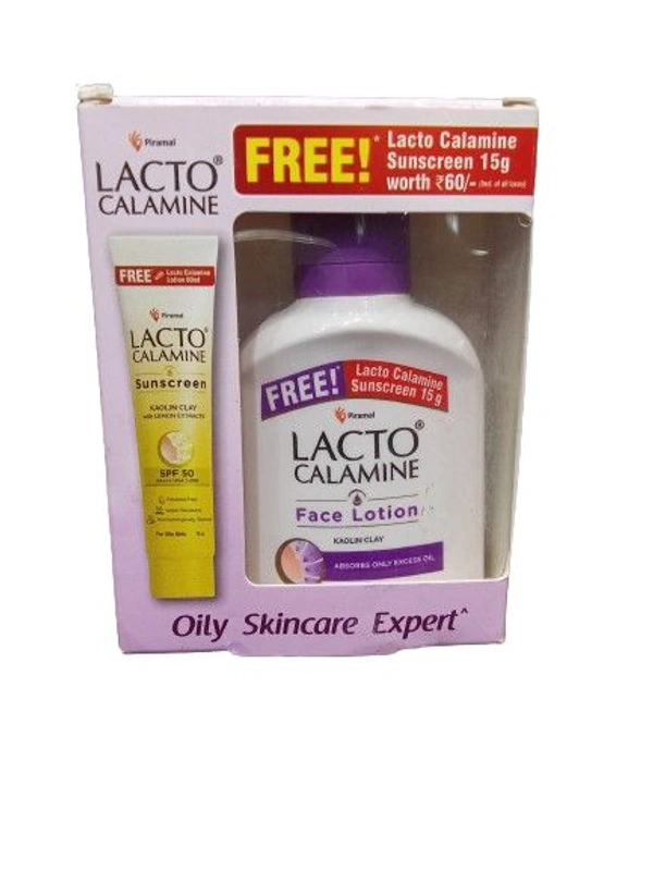 Lacto Calamine Free With Lacto Calamine Lotion 60 Ml Sunscreen (Spf 50 Pa+++UVA/UVB ) - 60 Ml