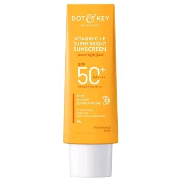 Dot & Key Skincare Vitamin C+E Super Bright Sunscreen (Spf-50pa+++) - 50 GM