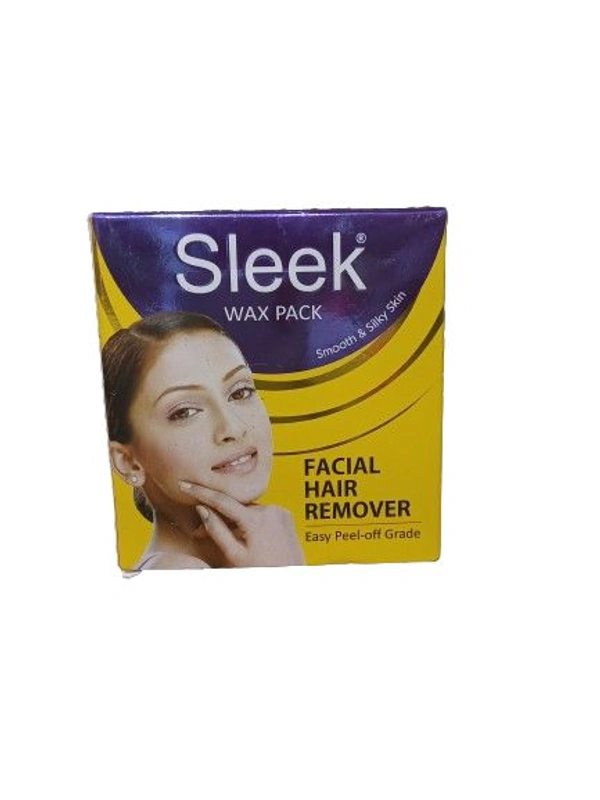 Sleek Wax Pack Smooth & Silky Skin Facial Hair Remover  - 80 GM