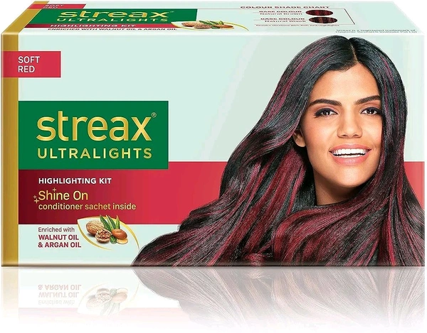 Streax Contains Walnut & Argan Oil, Shine On Conditioner, Longer Lasting Highlights For Unisex, - 80 Ml