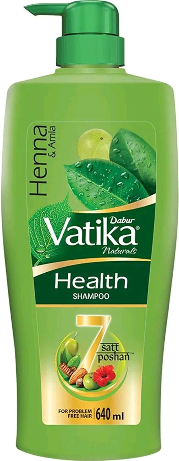 Henna & Amla Dabur Vatika Naturals Healthy Shampoo  - 640 Ml