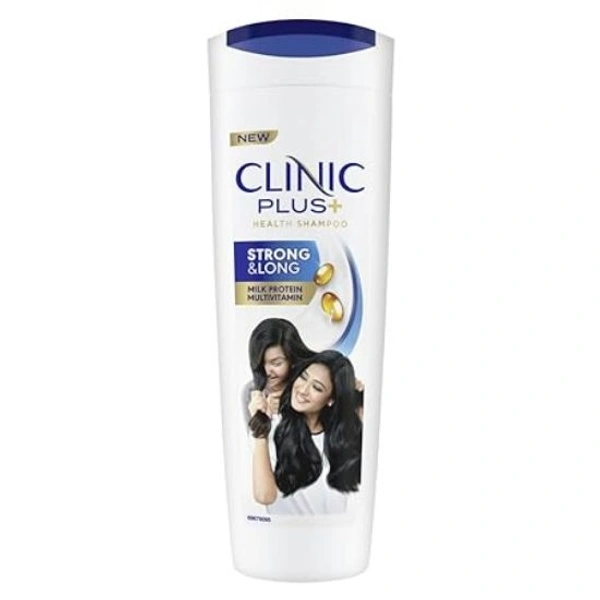 Clinic Plus + Clinic Plus+ Health Shampoo Strong & Long Milk Protein Multivitamin  - 355 Ml
