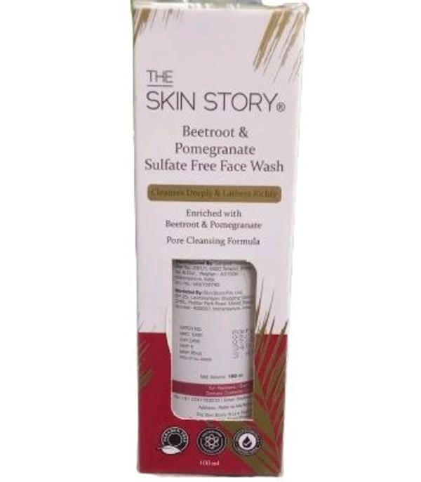 Skin Story  The Skin Story Beetroot Pomegranate Sulfate Free Face Wash  - 100 Ml