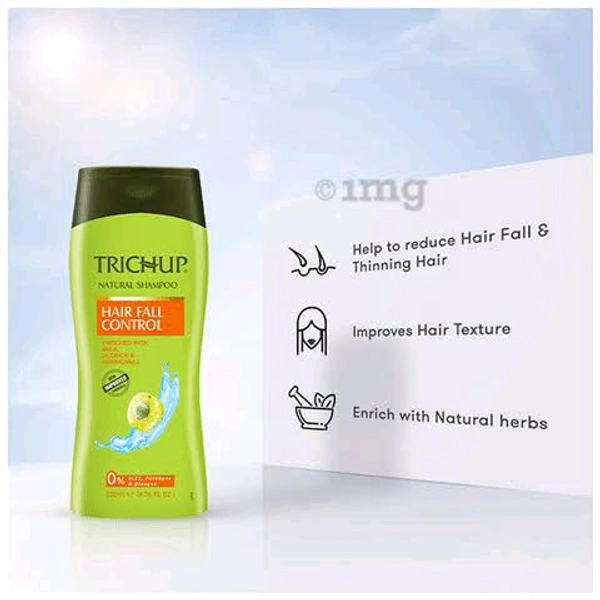 Trichup Natural Shampoo Hair Fall Control  - 100 Ml