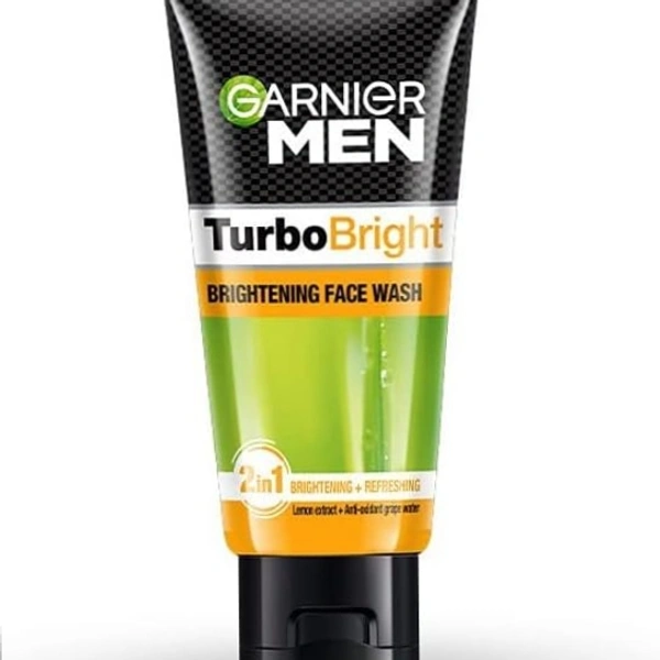 Garnier Man Turbo Bright Brightening Face Wash  - 50 GM