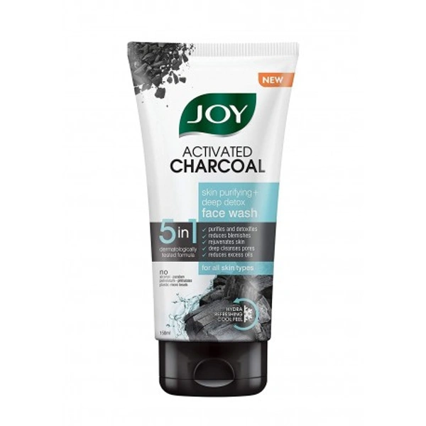 Joy Activated Charcoal Skin Purifying Deep Detox Face Wash  - 50 Ml