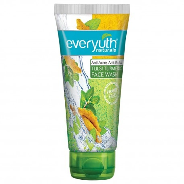 Everyuth Naturals Anti Acne ,Anti Marks Tulsi Turmeric Face Wash  - 50 GM