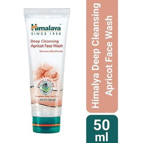 Himalaya Since 1930 Deep Cleansing Apricot Face Wash Prevents Blackheads - 50 Ml